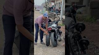 Part  1 Splendor मैं 170 no ka Tyre lagne ka kaam shru kar deya  Only 1 in India 170 tyre Splendor [upl. by Vaish]