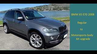 BMW X5 E70 Regular to Motosports Body Kit Upgrade [upl. by Ynoble189]