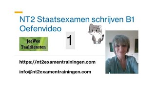 NT2 Staatsexamen Schrijven B1  Examentraining Oefenvideo 1  Zin aanvullen  Nederlands leren [upl. by Henriha]