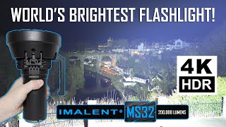 Worlds BRIGHTEST Flashlight  IMALENT MS32  200000 lumens [upl. by Kaitlin]