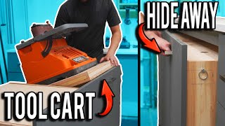 A Clever way to REGAIN space in your shop  Dual Flip Top Cart [upl. by Eustace]