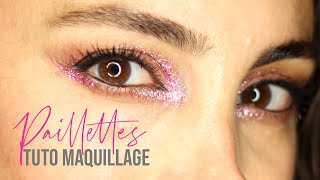 Tuto Maquillage de Fêtes  Paillettes [upl. by Inattirb]