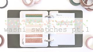 Washi Tape Swatch Book Pt 1  Swatches amp Storage [upl. by Onfroi]