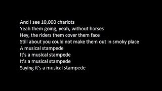 Damian Marley  10000 Chariots ft Stephen Marley Lyrics [upl. by Erland545]