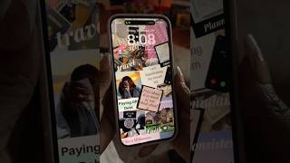 How to make a digital vision board from your phone digitalvisionboard iphone visionboard [upl. by Hcab]