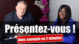 Présentezvous entretien dembauche exemple Parlezmoi de vous en 2 minutes [upl. by Denn]