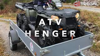 Tredal ATV  SNØSCOOTER Henger med Tipp [upl. by Ariday]