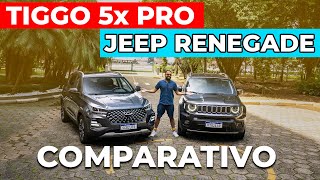 COMPARATIVO TIGGO 5x PRO ENCARA RENEGADE LONGITUDE [upl. by Akenor]