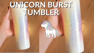 CrystaLac Unicorn Burst Tumbler Tutorial [upl. by Allit]