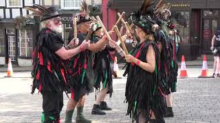 Styx of Stroud Border Morris dance quotHay on Wyequot during Bromyard Folk Festival 2023 [upl. by Ettigirb]