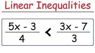 How To Solve Linear Inequalities [upl. by Felicity]