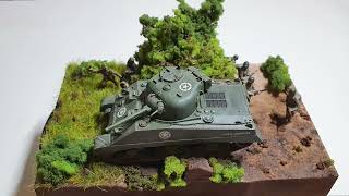 Normandy 1944 bocage breakthrough WW2 Diorama 172 [upl. by Natsirk]