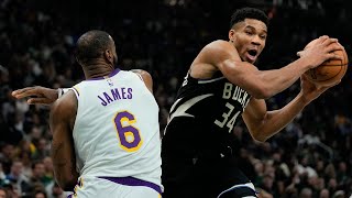 LeBron James vs Giannis Antetokounmpo  All 1 On 1 Plays  Dec 2  202223 NBA Season [upl. by Yrrok913]