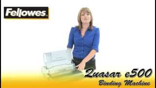 Fellowes Quasar E 500 Comb Binding Machine [upl. by Sirovat]