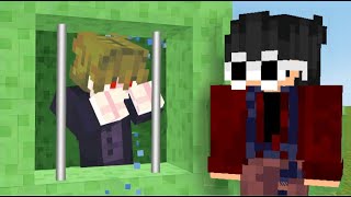 Saving Kenji From Slime Prison in Minecraft [upl. by Lorine389]