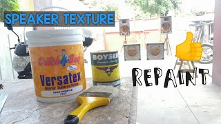 VERSATEX Texture Paint for Speaker Repainting of OLD MID HI and SUBWOOFER [upl. by Rob]