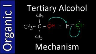 Mechanism to make Alkyl Halides from Tertiary Alcohols  Organic Chemistry I [upl. by Sedrul206]