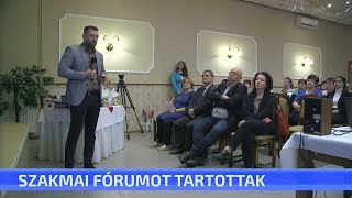 Szakmai fórumot tartottak [upl. by Mecke]