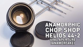 Helios 44 Lens Mod  Anamorfake Anamorphic Lens Look [upl. by Auqinaj]