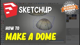 Sketchup How To Make A Dome [upl. by Philbrook202]