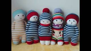 How to Make a Sock Doll DIY dolls from socks 2 socks style [upl. by Linet53]