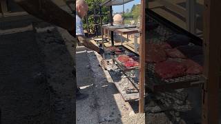 Tuscan Garlic Spiced Coulotte Steaks over live fire 🔥 [upl. by Artemed510]