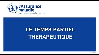 Le temps partiel thérapeutique les modalités déclaratives pour lemployeur [upl. by Gladstone605]