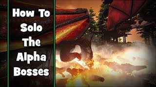 Ark  Ragnarok  How to Solo the Alpha Bosses with Tickle Chickens obviously [upl. by Itsa869]