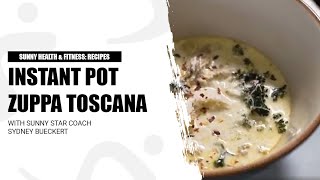 Healthy Instant Pot Zuppa Toscana Soup Recipe [upl. by Htennek]