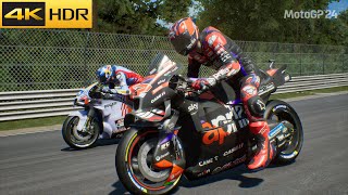 MotoGP 24  Race at German GP Level 120 Extreme Maverick Viñales 12 Aprilia Racing 4K60 [upl. by Parette]