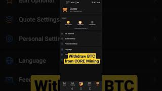 withdraw BTC from Satoshi CORE mining [upl. by Jackson]