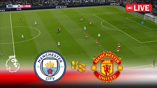 🔴LIVE  MANCHESTER CITY vs MANCHESTER UNITED  Premier League 2425 Match  PES Game Simulation [upl. by Ereveniug382]