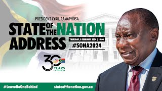 SoNA 2024  State of the Nation Address  08 February 2024  SONA2024 LeaveNoOneBehind [upl. by Janine]