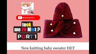 New knitting baby scarf HET New design PORT 1 [upl. by Minna]