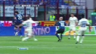 Gol di Cambiasso  Inter vs Chievo 20 [upl. by Cha]