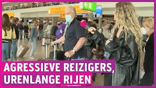 Enorme chaos Schiphol marechaussee grijpt in [upl. by Wiedmann]