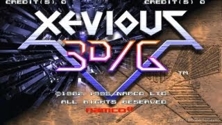 Xevious 3DG 1995 Namco Mame Retro Arcade Games [upl. by Leind]