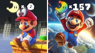 Mario Odyssey but Every Power Moon Makes Mario Jump HIGHER [upl. by Airym522]