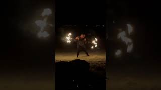 dragon staff fire show [upl. by Wildee]