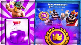 Top 3 Rage Tournament Decks Clash Royale [upl. by Terrel]