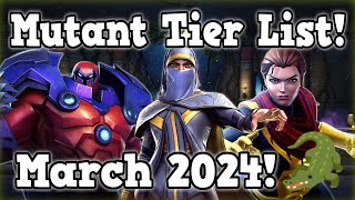 Mutant Tier List for March 2024  Marvel Contest of Champions [upl. by Souvaine207]