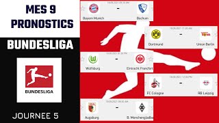 PRONOSTIC FOOT MES 9 PRONOSTICS BUNDESLIGA [upl. by Sheldon]