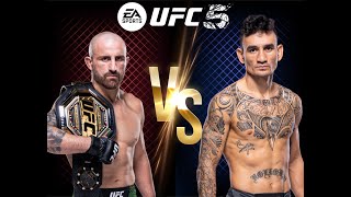 UFC ALEXANDER VOLKANOVSKI VS MAX HOLLOWAY FEATHERWEIGHT CHAMPIONSHIP FIGHT ON LEGENDARY DIFFICULTY [upl. by Blackington699]