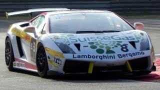 Lamborghini Gallardo LP5604 Super Trofeo LOUD SOUND On The Track [upl. by Fortunio]