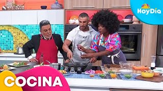 Receta de lomo saltado peruano Fácil y rápido  Hoy Día  Telemundo [upl. by Netsew]