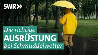 Regenjacken und Schirme Trocken durch den Herbst  Preiswert nützlich gut SWR [upl. by Jobie]