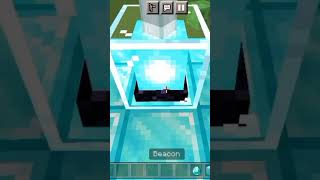 How to make a Diamond beacon   I made a Diamond beacon minecraft shorts ytshorts [upl. by Anilorac561]