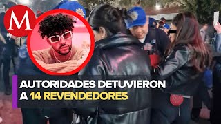 Detienen a 14 presuntos revendedores de boletos en segundo concierto de Bad Bunny [upl. by Nerra]