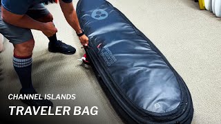 Channel Islands Single  Double Traveler Boardbag review [upl. by Ayote462]