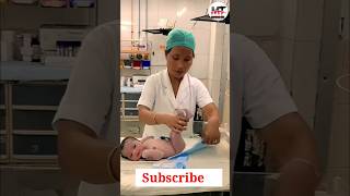 Baby wash cleaning cute baby girl beutiful baby shortvideo baby babyvideos waterbaby [upl. by Drof]